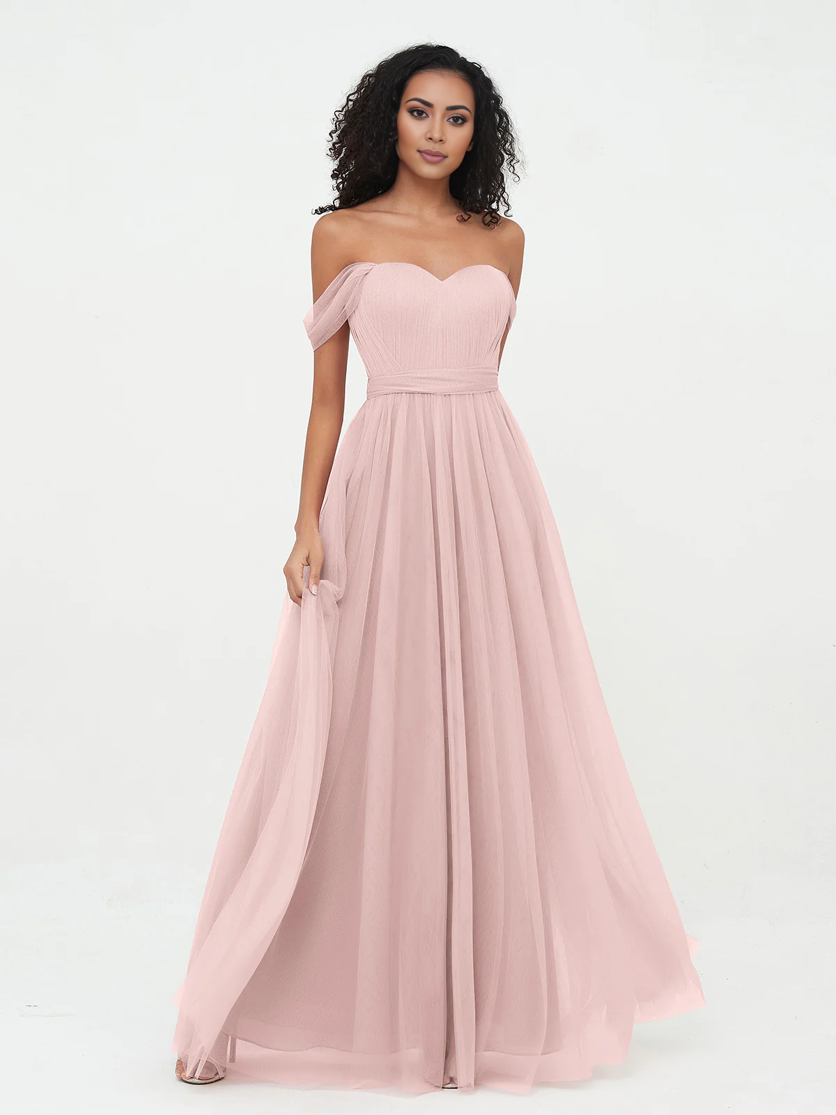 Bow Princess off shoulder chiffon dress