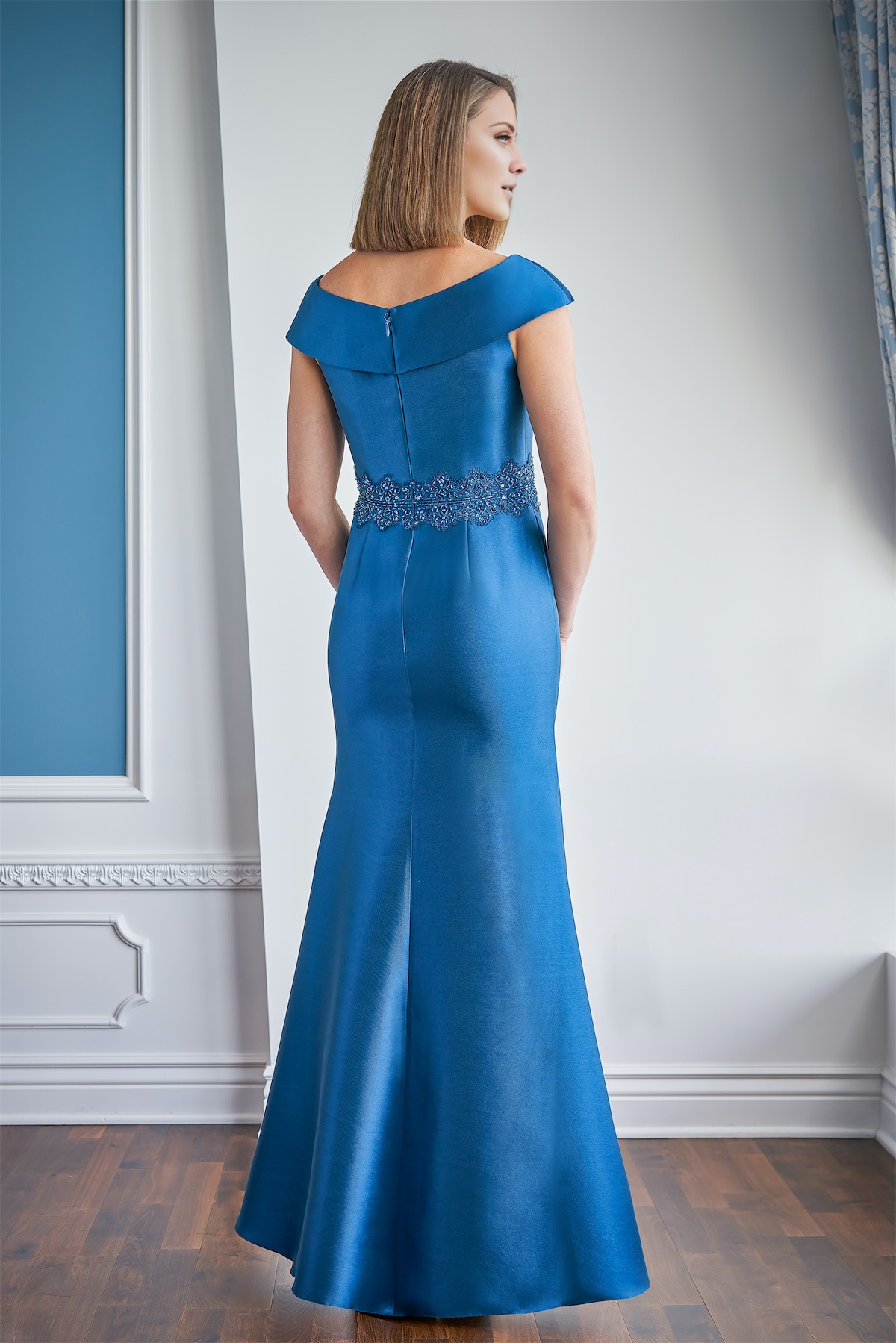 Chiffon Asymmetric Pleated Corset Mother of the Bride Dresses main image 0