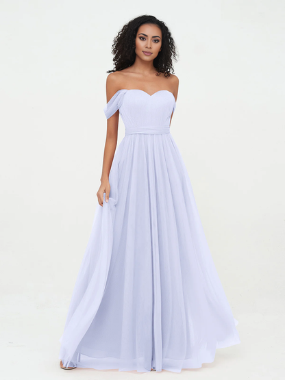 Bow Princess off shoulder chiffon dress