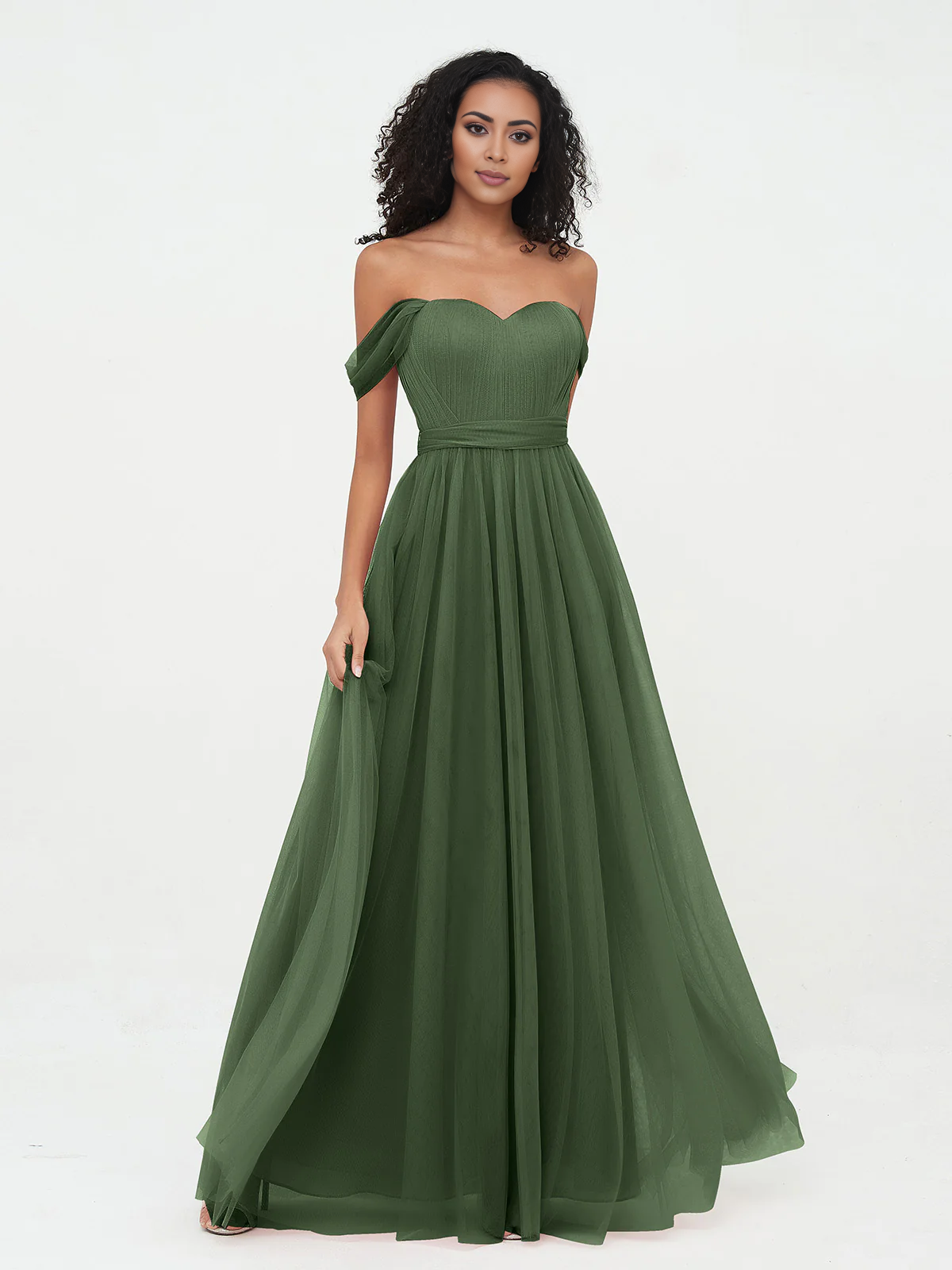 Bow Princess off shoulder chiffon dress