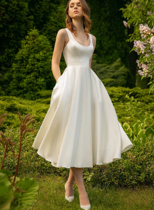 A-word/Princess Spoon Tea Long Wedding Dress