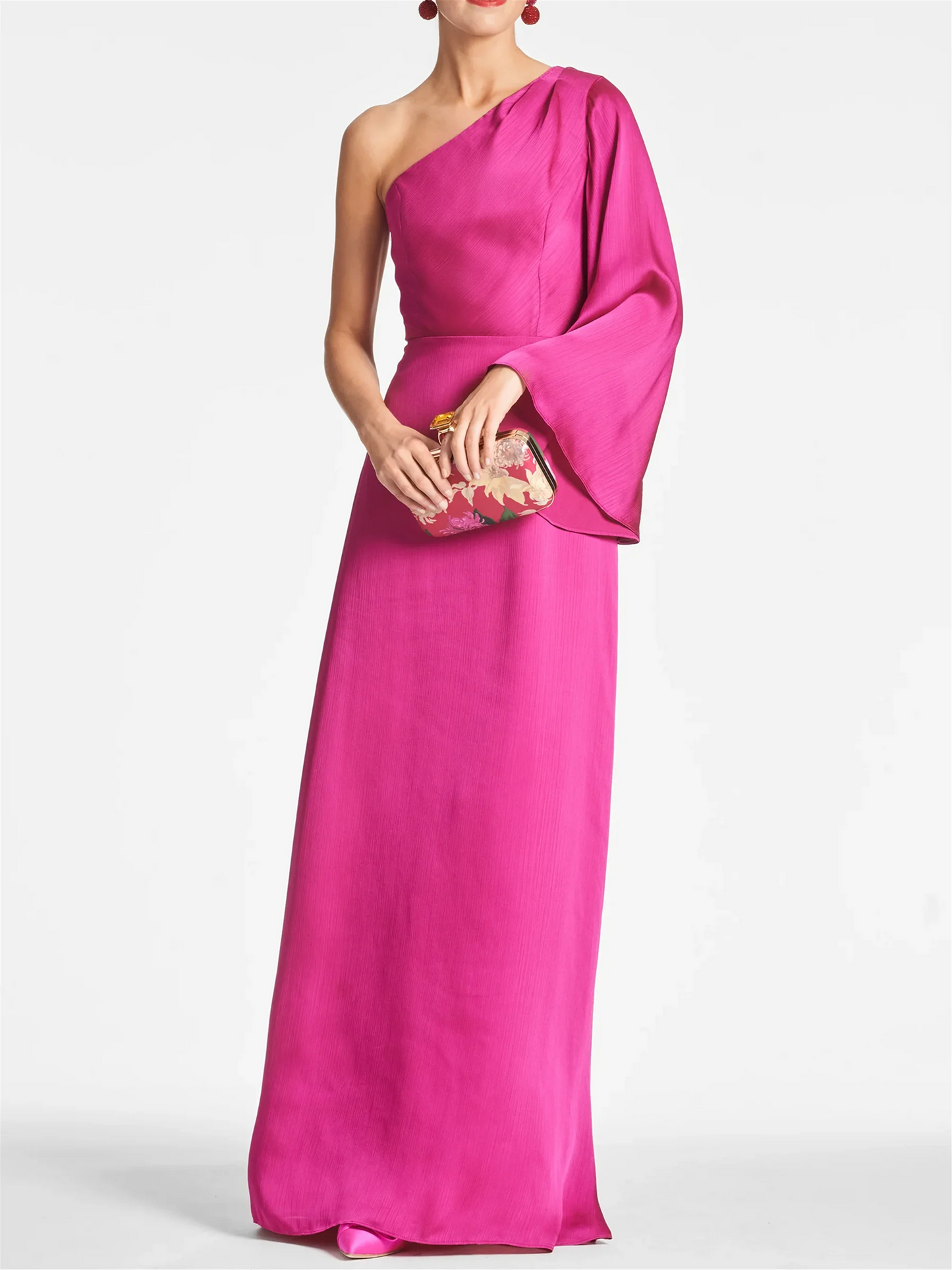 Tight fitting/column shoulder to ground length mother of the bride dresses