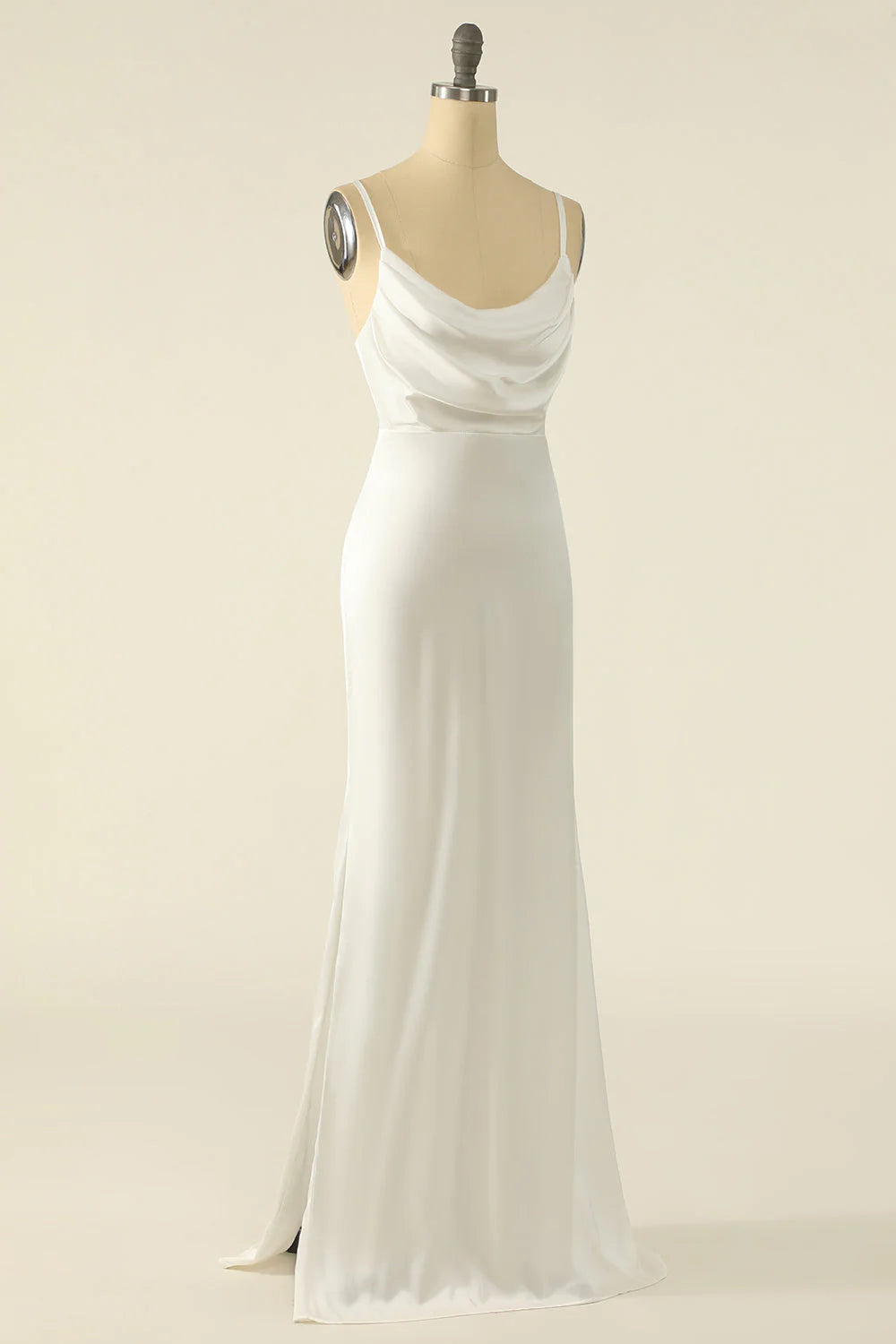 Elephant satin minimalist wedding dress