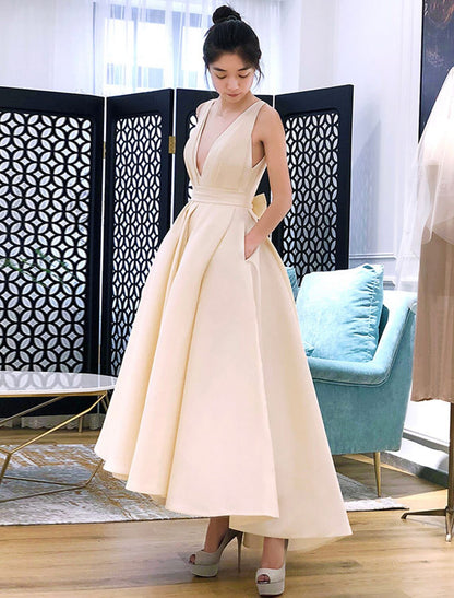 New champagne color dress ladies party party sexy little dress short banquet evening dress women