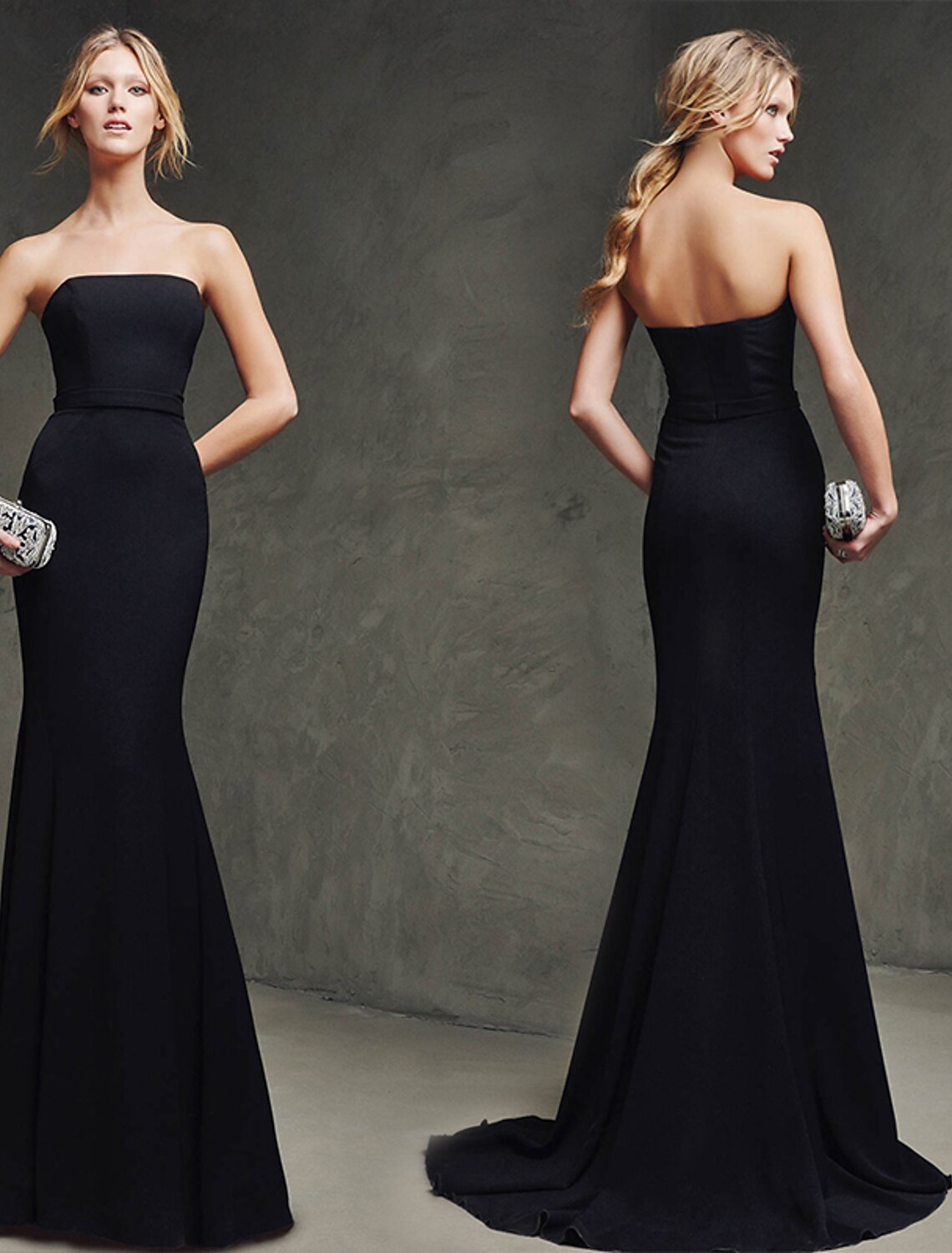 Mermaid / Trumpet Elegant Dress Strapless Sleeveless Sweep / Brush Train Polyester with