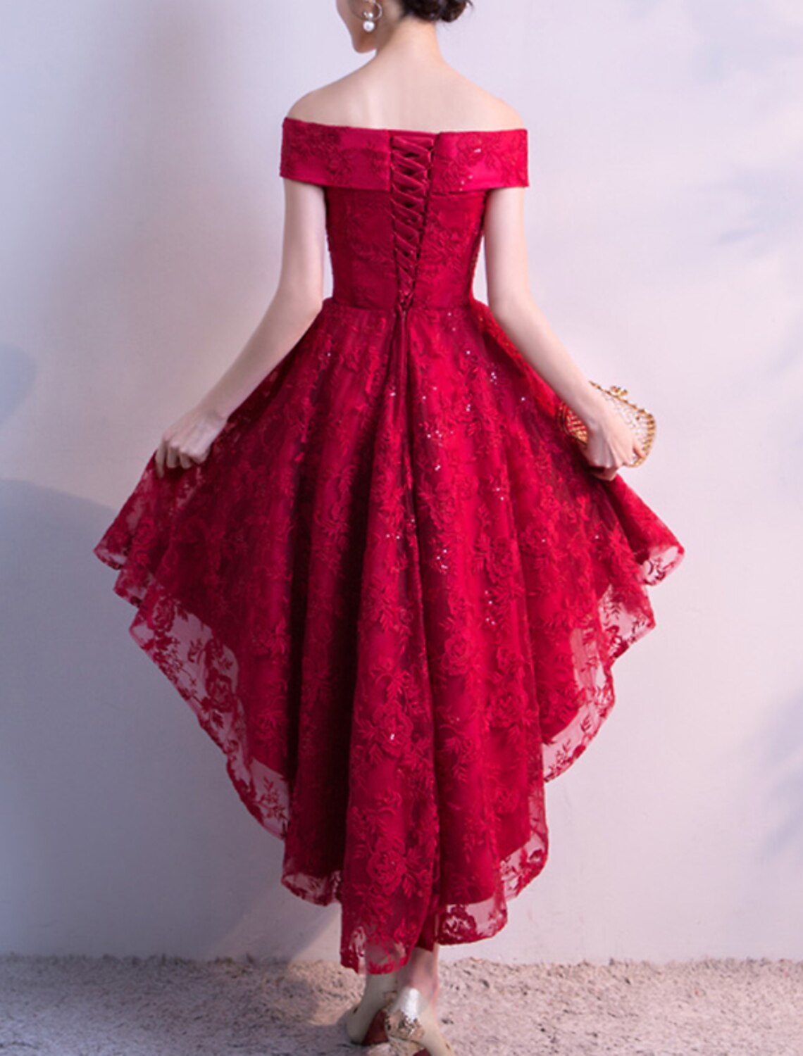 A-Line Cocktail Dresses Elegant Dress Party Wear Cocktail Party Asymme ...